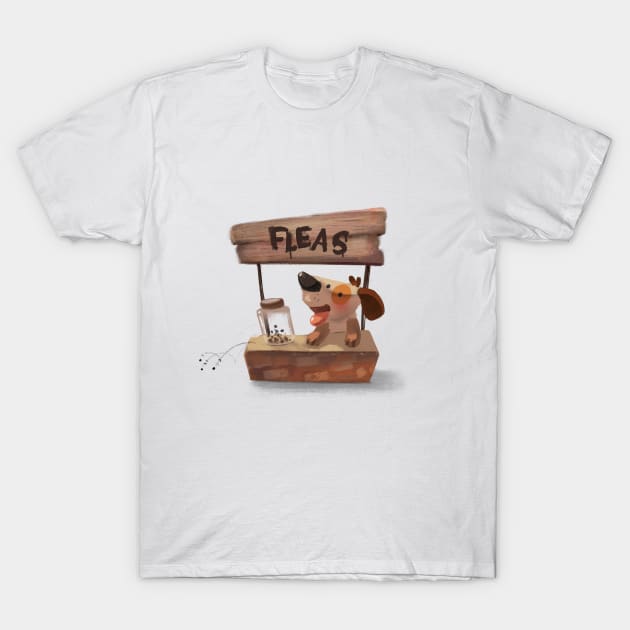 Flea Market T-Shirt by ginaromoart